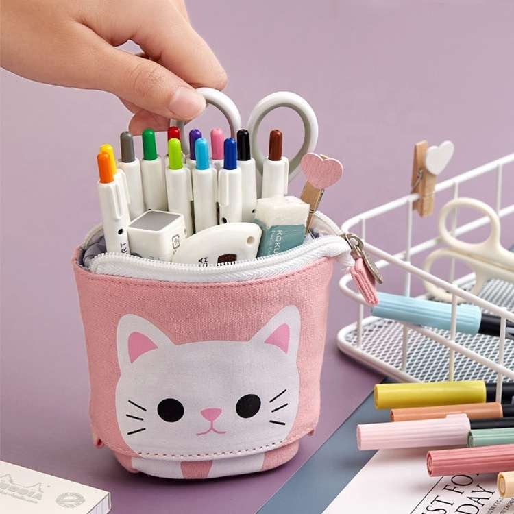 Kids Foldable Canvas Pencil Box